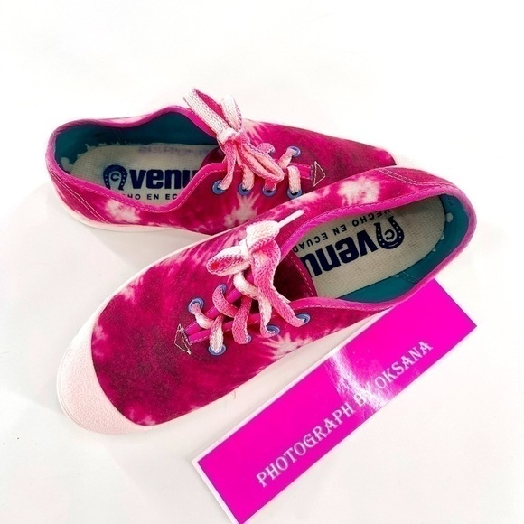 VENUS sneaker pink/white size 41 US 10 tie-dye - Picture 6 of 12